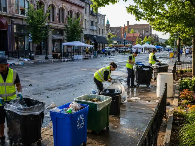Andersonville corridor waste sorting cleanup
