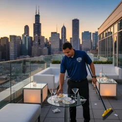 Rooftop Event Cleaning